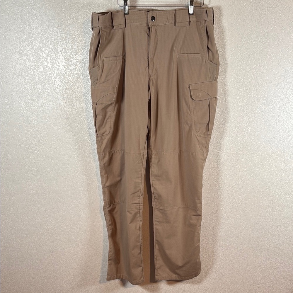 5.11 Tactical Tan Rip Stop Cargo Outdoor Shooting Pants Size 38x36